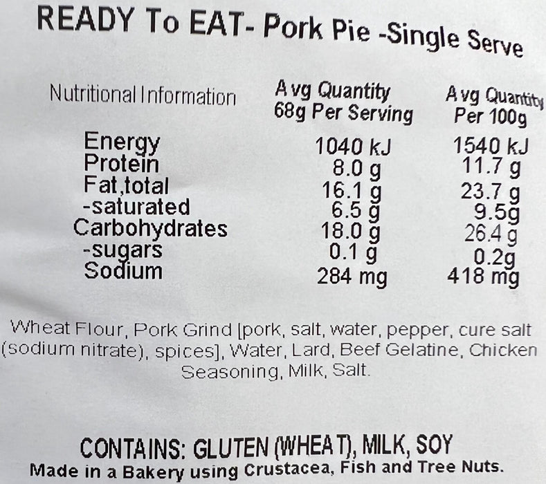 Traditional Pork Pie