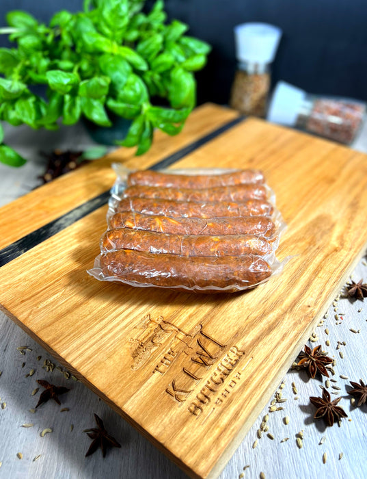 Smoked Brisket, Jalapeño and Cheddar Sausages