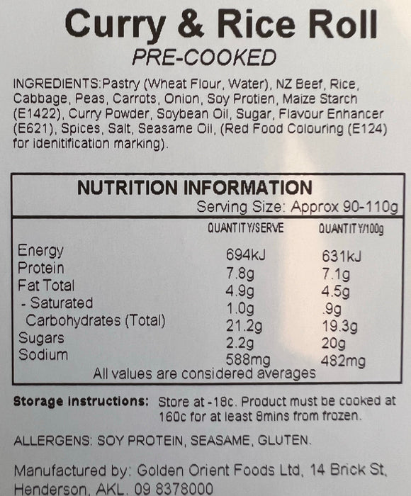 Curried Beef & Rice Rolls