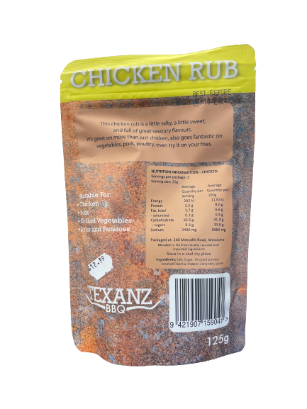 TEXANZ BBQ Rub/Seasoning - Chicken