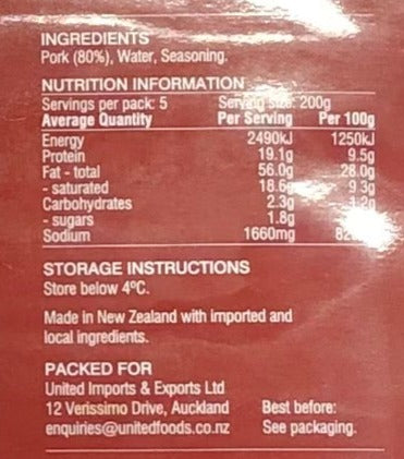Streaky Bacon - 1kg Value Pack - Economy